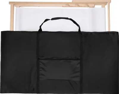 Obrázok produktu pre Prenosný obal na ležadlo, 140 x 75 x 10 cm, ergonomická taška na skladovanie skladacích záhradných ležadiel, farba čierna [143]
