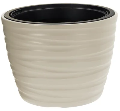 Productafbeelding van Bloempot ProGarden KO-Y89300700 kunststof 37-5 x 27-9 cm grijs