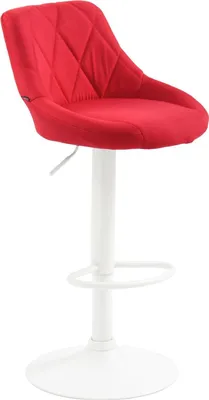 Produktbild von Barhocker Lazio Stoff weiß rot