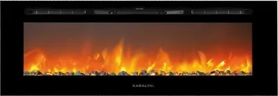 Image de Xaralyn cheminée électrique encastrable - Trivero 130 FH - 1400 Watt chauffage - avec télécommande - cheminée électrique - cheminée murale - Mediawall cheminée