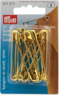 Produktbild von Sicherheitsnadeln MS 50 mm goldfarbig