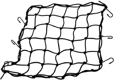 Produktbild von Lampe Spider Elastisches Netz Schwarz D 4mm mit 6 verstellbaren Haken D 3mm