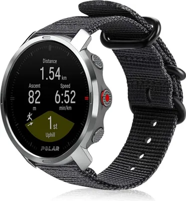 Produktbild von Strap-it Polar Grit X Nylon-Schnallenarmband (Schwarz)