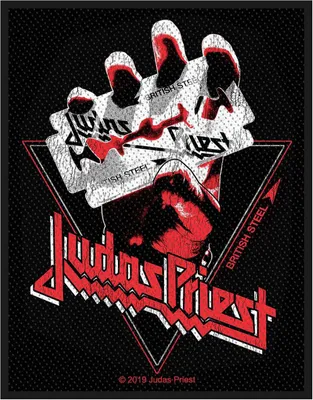 Produktbild von Judas Priest British Steel Vintage Aufnäher zum Aufnähen 100 x 50 mm