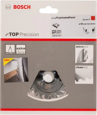 Immagine prodotto di Lama da taglio Bosch Top Precision, 80 x 20 x 2,8 - 3,6 mm 2608642126