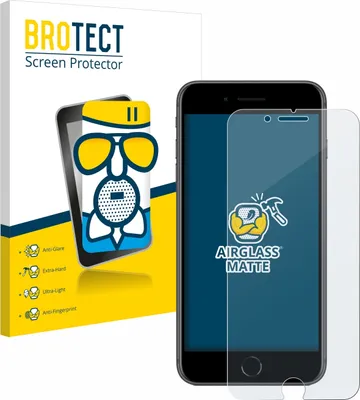 Produktbild von BROTECT Entspiegelungs Schutzglas für Apple iPhone 8 Plus Schutzfolie Panzer Folie Glas Display Schutz matt