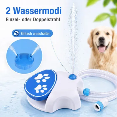 Produktbild von Trinkbrunnen Hund Stufenaktivierung – Sprinkler, Wasserspielzeug, Schlauch | Frischwasser für Hunde & Katzen