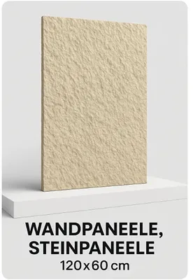 Produktbild von Wandpaneel Steinoptik 120x60 cm – Dekorative Wandverkleidung für Innenräume, Leicht & Pflegeleicht
