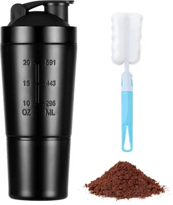 Immagine prodotto di Agitatore di proteine in acciaio inox 700 ml con sfere di agitazione