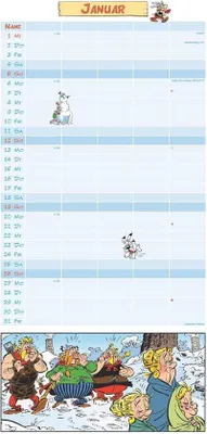 Image de Calendrier familial 2025, format 22 x 45 cm