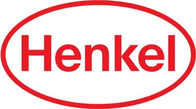 The image shows the Henkel logo, which is a red oval with the word "Henkel" in white text inside.