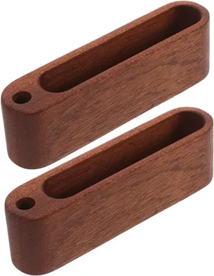 Produktbild von 2 Stück Visitenkartenhalter aus Holz für den Schreibtisch