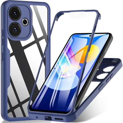 Zdjęcie produktu dla Techsuit Etui ColorVerse 360 Szkło Xiaomi Redmi 13 Poco M6 4G - niebieskie
