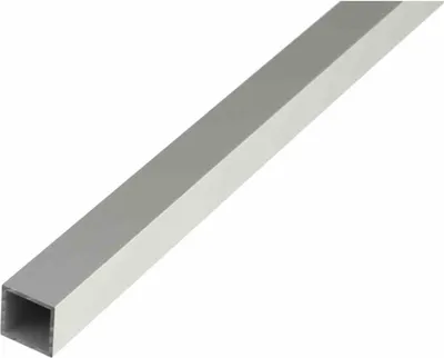 Immagine prodotto di Alberts 473532 Tubo quadrato, alluminio, anodizzato argento, 1000 x 20 x 20 mm