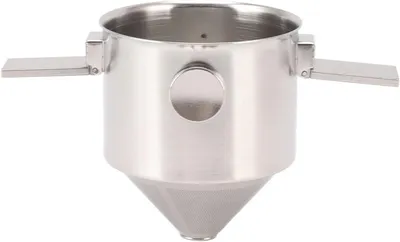 Produktbild von Wiederverwendbarer, tragbarer Kaffeefilter aus Edelstahl, ideal für Camping, Reisen oder das Büro; leicht zu reinigen, für die Filterkaffeezubereitung.
