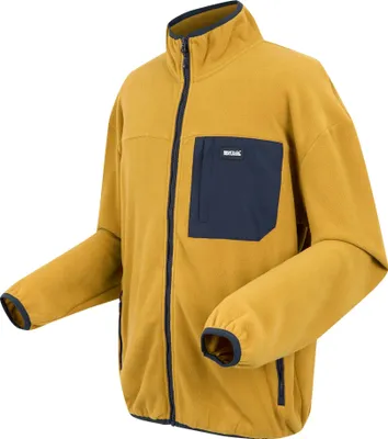 Produktbild von Regatta - "Frankie" Fleecejacke Durchgehender Reißverschluss für Herren RG11055 (3XL) (Senf /Marineblau)