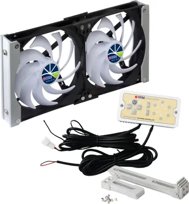 Zdjęcie produktu dla Titan TTC-SC20(A)/V2+ Chłodziarka z podwójnym wentylatorem 92x25mm IP55, prostownik czasowy