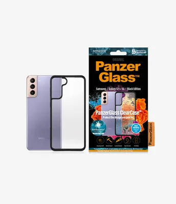 Produktbild von Panzerglas Klarsichthülle für Samsung Galaxy S21+ - Klar und Schwarz