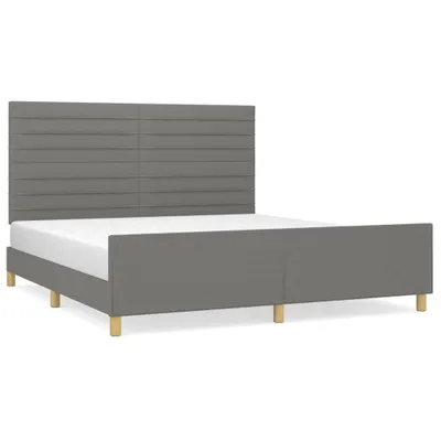 Obrázok produktu pre vidaXL Rám postele bez matraca tmavosivý 180x200 cm látka