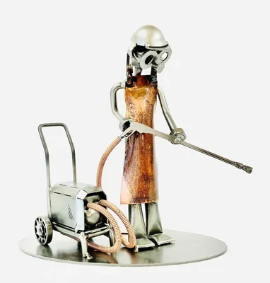 Immagine prodotto di Figurina in metallo: omini-vite, idropulitrice professionale