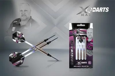 Obrázek produktu pro Xqmax šipky steel brassové 18g. andy hamilton - the hammer