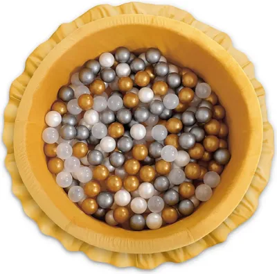 Produktbild von Trockener Pool mit 200 bunten Bällen muskatfarben 90 cm