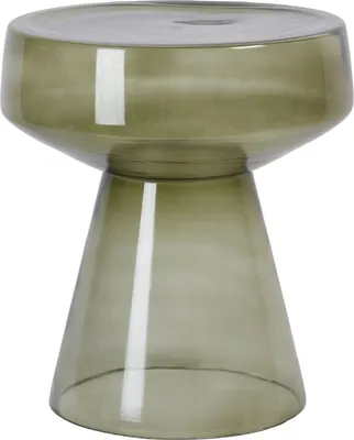 Produktbild von Light & Living Beistelltisch Dakwa Glas grau grün - Ø37x44 cm