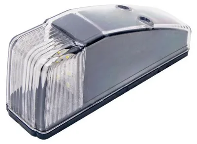 Image de Feu de position LED blanc pour cabine de camion, 12 V–24 V, à monter au plafond, 14 x 4 x 6 cm