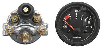 Obrázok produktu pre Tlakomer oleja, manometer, priemer 52 mm, 0-5 barov