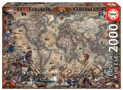 Obrázek produktu pro Educa - Pirtsk mapa svta 2000 dlk puzzle