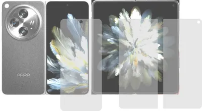 Produktbild von 3x Schutzfolie für Oppo Find N3 - kristallklar, antibakteriell, Premium Displayschutz