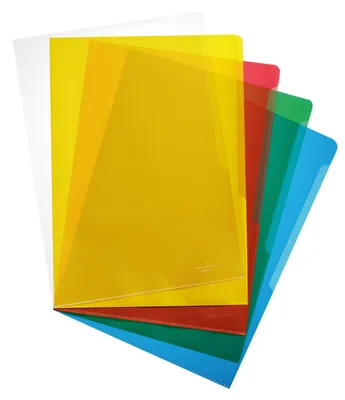 Produktbild von DURABLE Sichthülle A4 PP, Pckg. à 100, 233700 farbig sortiert