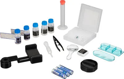 Zdjęcie produktu dla Bresser Optics 8851300WXH000, Mikroskop optyczny, Niebieski, 640x, 40x, LED, Bateria