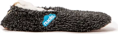 Produktbild von NUVOLA. Hausschuhe Herren Damen rutschfester Sohle warm gepolstert bequem dunkles schwarz 42/43 EU - UNP
