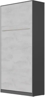 Produktbild von SMARTBett Schrankbett Standard Anthrazit/Beton 90 Vertikal