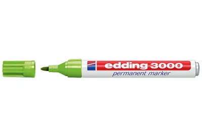 Produktbild von Edding 3000 Permanent Marker Light Green, Grün