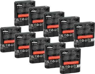 Produktbild von vhbw 10x Akku kompatibel mit Motorola Talkabout T5025, T5022, T4800, FV500, T5100, T4900, T5000 Funkgerät, Walkie Talkie (1300 mAh, 3,6 V, NiMH)