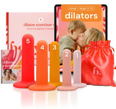 Immagine prodotto di Bodyotics Set di 5 dilatatori in silicone per donne - Benessere intimo, misure graduali, silicone sicuro per il corpo con custodia discreta