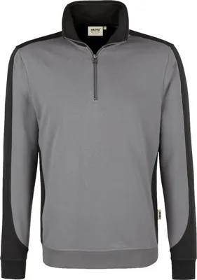 Produktbild von HAKRO Zip-Sweatshirt Contrast Performance #476 Gr. 4XL titan
