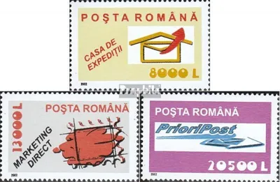 Produktbild von Briefmarken Rumänien 2002 Mi 5688-5690 (kompl.Ausg.) postfrisch Freimarken: Postdienste