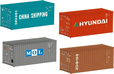Immagine prodotto di Märklin 76553 Set di container da 20 piedi.
