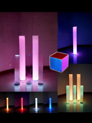 Produktbild von Wasser Säule 12*60 Wasserwand Säulen Wand Trennwand Led Beleuchtet Wassersäulen