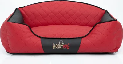 Produktbild von Hundekissen Hundebett Hundekorb Hundesofa für Haustier Hunde Waschbar - Elite - 110 x 84 x 30 cm [Größe: XXL] - Rot mit Schwarz