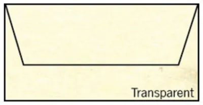 Produktbild von Briefhülle Paperado DL transp. marm. RÖSSLER 164002108 110x220mm