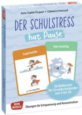 Produktbild von Der Schulstress hat Pause. 30 Bildkarten für Grundschulkinder von 6 bis 10