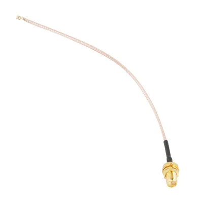 Imagen del producto de Conector RP-SMA a cable IPX.Conector RP-SMA a cable IPEX.Conector RP-SMA a cable U.FL.Cable coaxial.Cable de radiofrecuencia