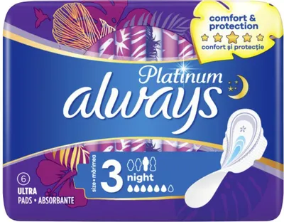 Obrázek produktu pro Always Platinum Ultra Night Size 3 - 6 kus
