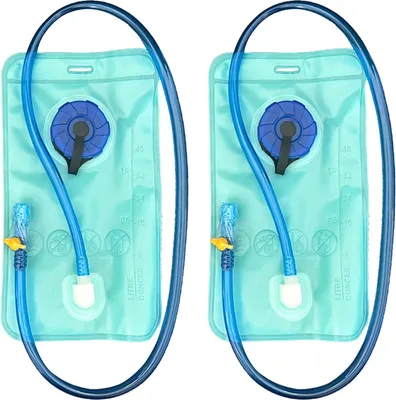 Produktbild von 2 Stück 1L Hydratation Blase - Leckfreies Wasserreservoir mit großer Öffnung für Sport und Reisen