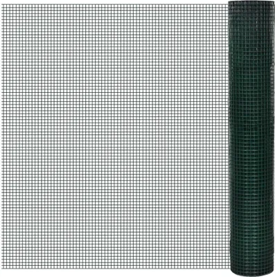 Produktbild von "2026 Promotion" Gartenzaun - Drahtzaun für Hühner Verzinkt mit PVC-Beschichtung 10x1 m Grün - Metallzäune CC653