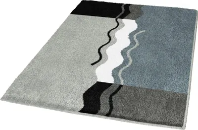 Produktbild von Kleine Wolke Badteppich VANESSA Platinfarben 60 x 100 cm